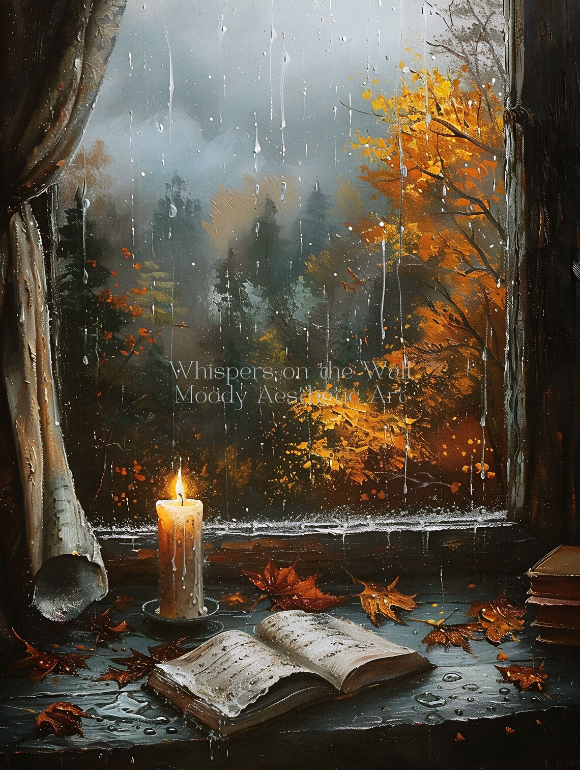 Fall Wall Art Cozy Bookish Autumn Print, Dark Academia - Image 5