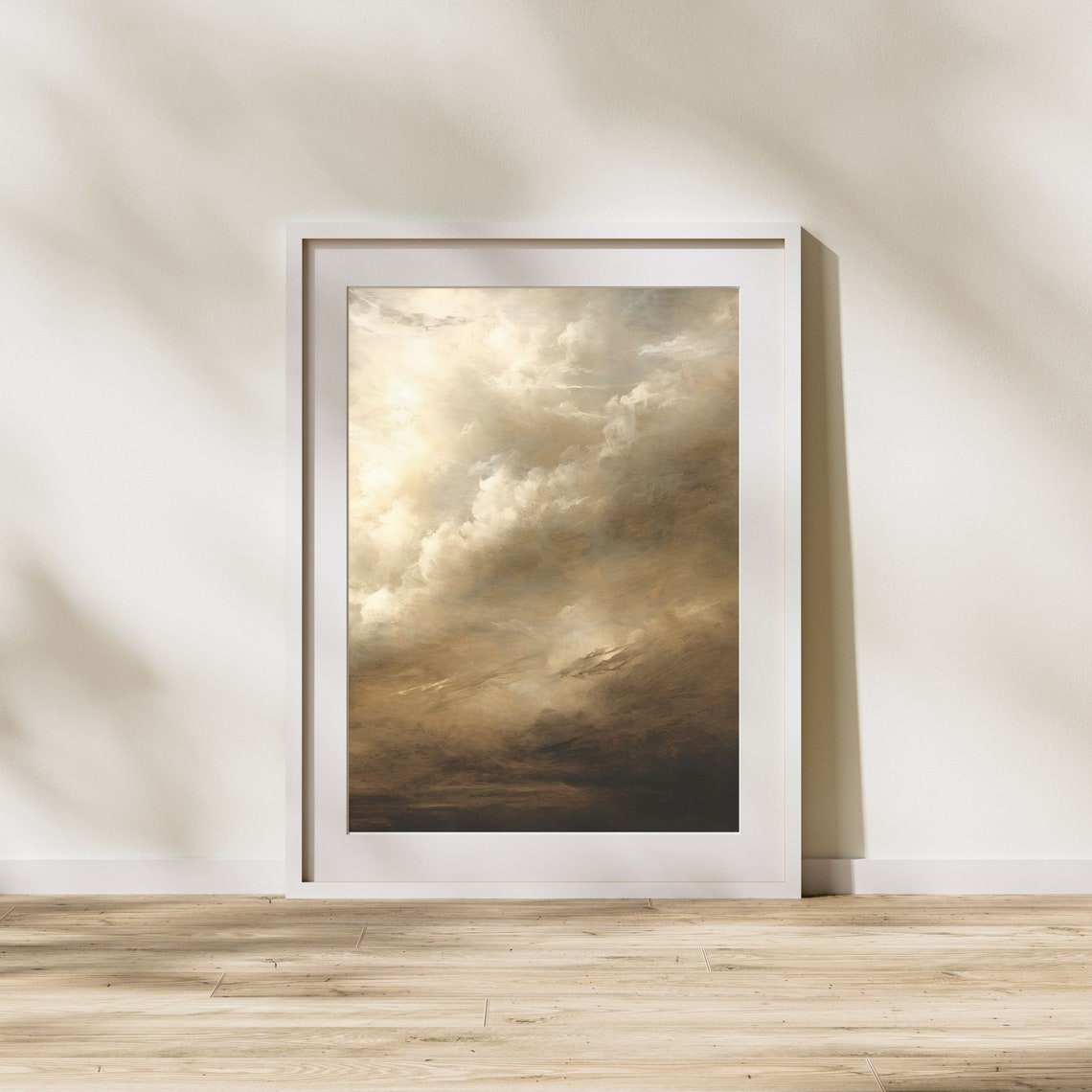 Cloud Painting Moody Wall Art Prints Vintage Cloud Art Print Neutral Home Decor 009 - Image 6