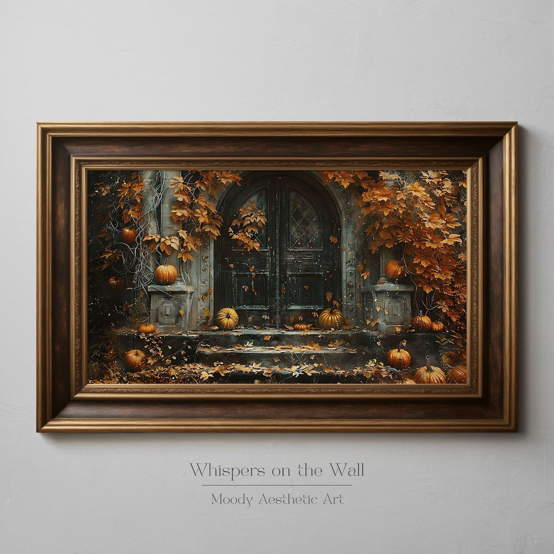 Collegiate Gothic Fall Art Print, Halloween Decor - Image 2