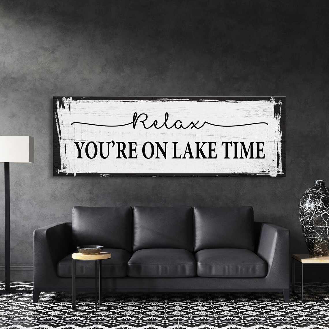 Relax You're On Lake Time Lake House Art Print - Image 5