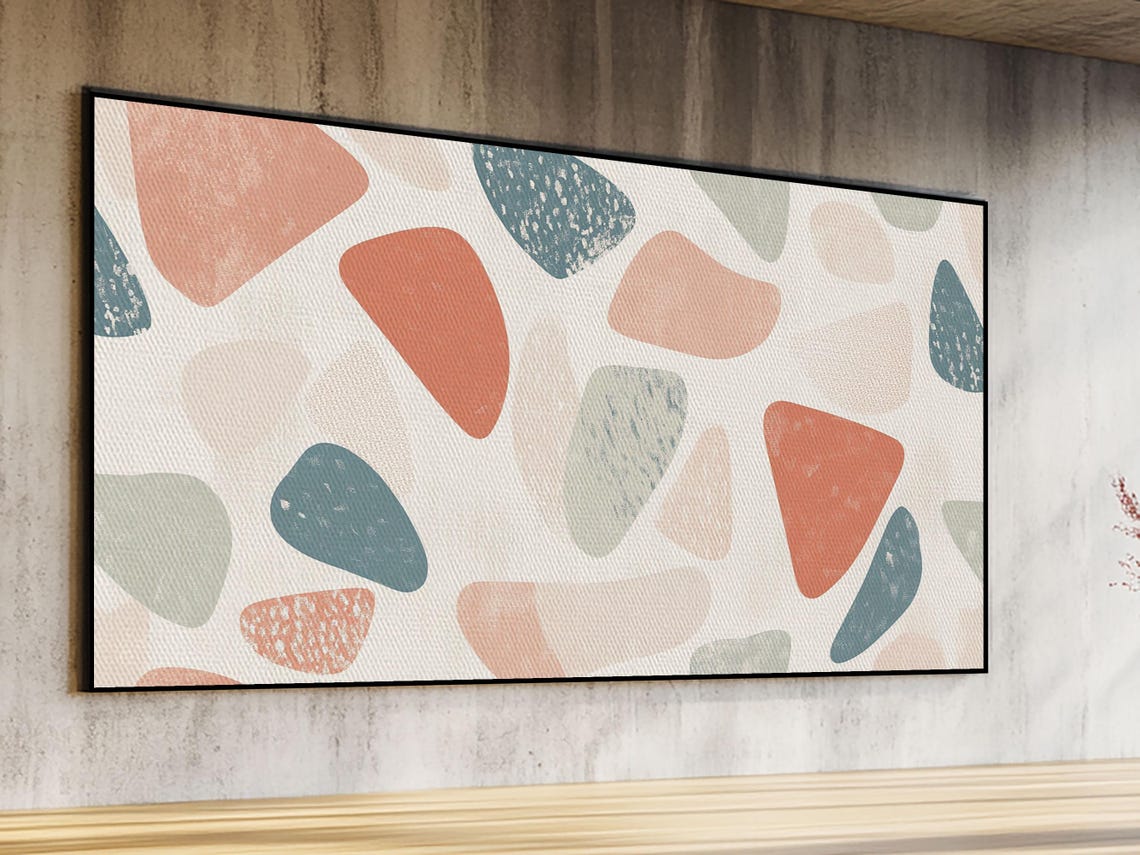Abstract Shapes Geometric Wall Art Print Mcm Style Home Decor Above Sofa Art Home Decor - Image 5
