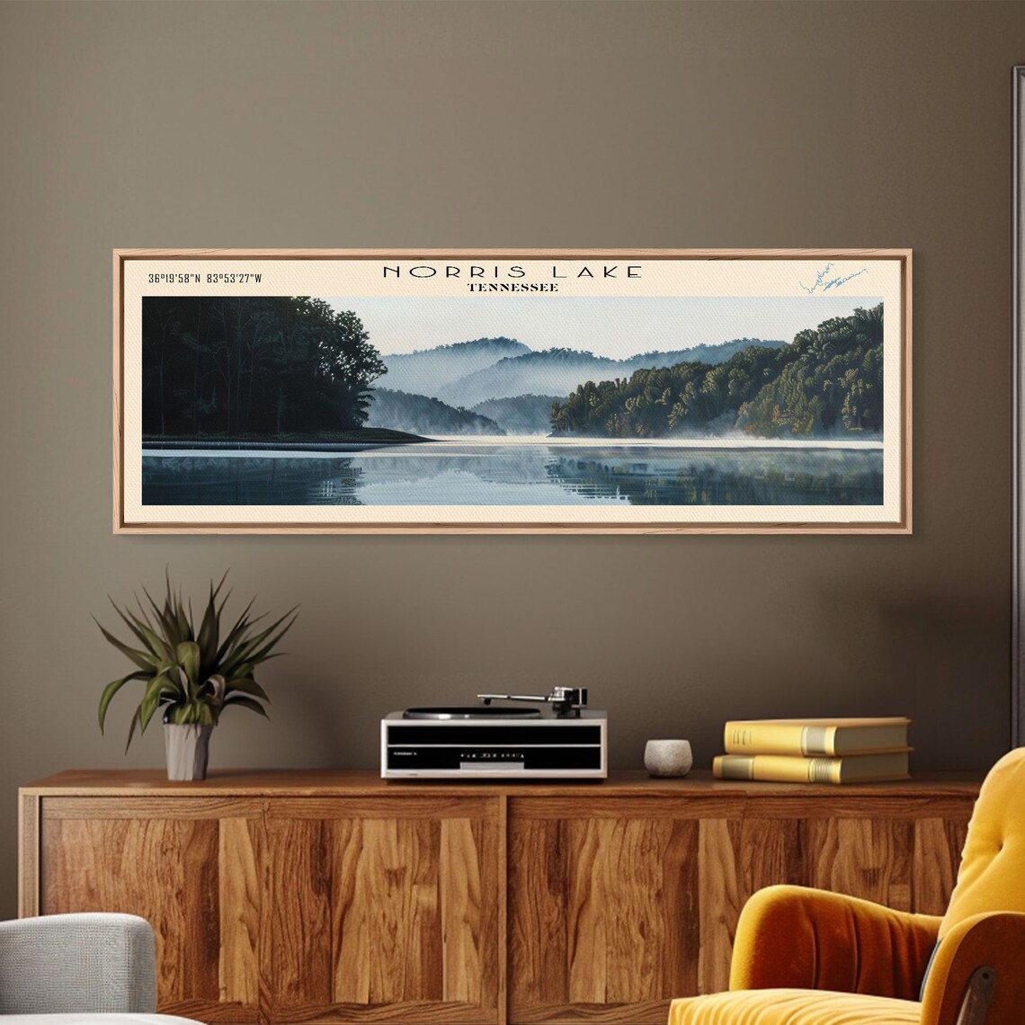 Norris Lake Tennessee Travel Poster, Lake House Decor - Image 4
