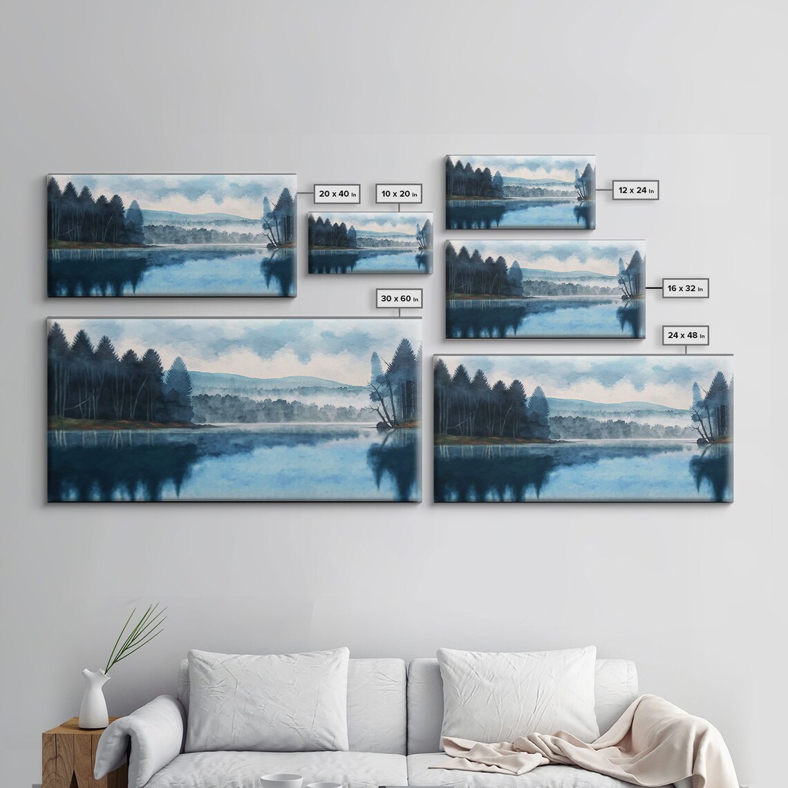 Blue Lake Landscape Art Print, Waldo Lake Decor - Image 2