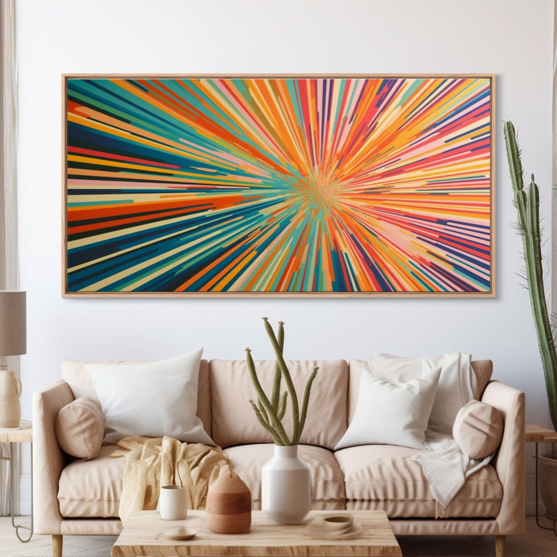 Mid-Century Modern Light Speed Tunnel, Art Print - Image 3