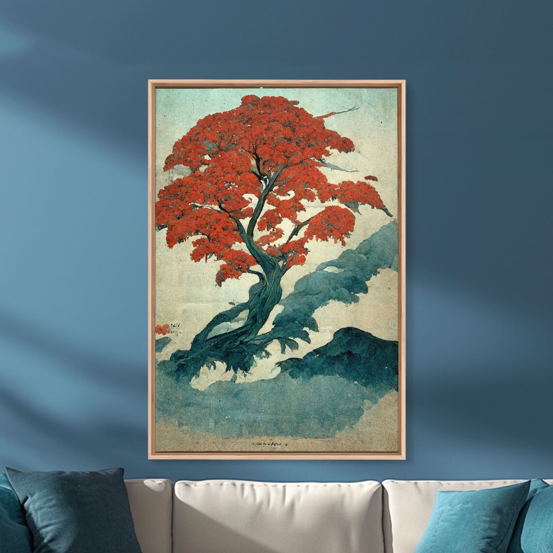 Japanese Maple Tree Vintage Japanese Style Art Print - Image 4