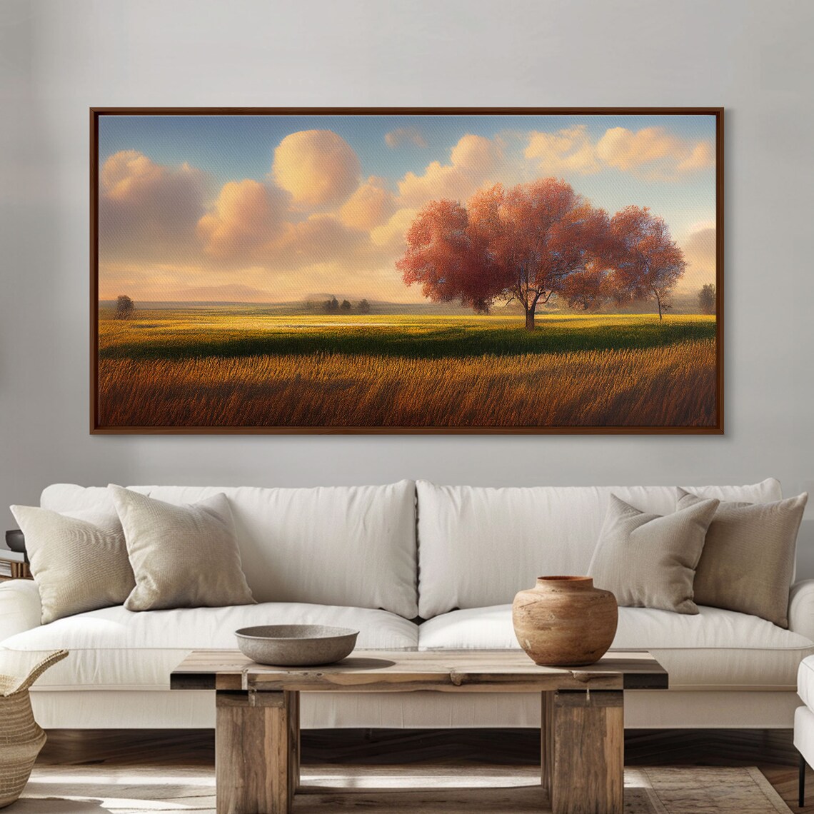 Lone Tree Texas Field, Texan Prairie Landscape