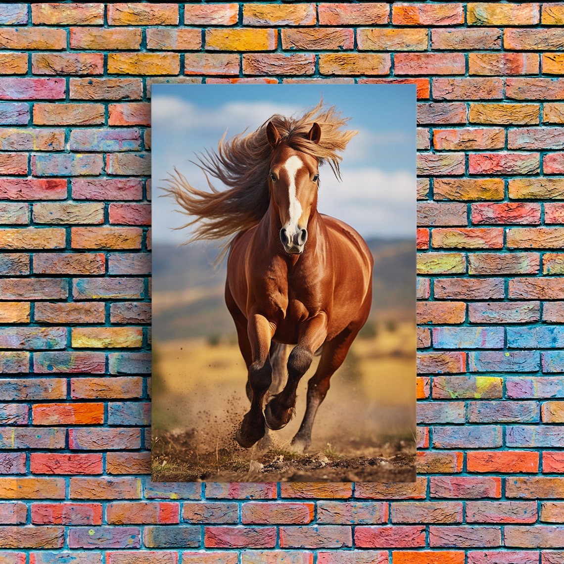 Horse Portrait Animal Wall Art Horse Painting Print Wall Art Vertical Print Gift For Horse Lover Southern Decor Farmhouse Art - Image 5