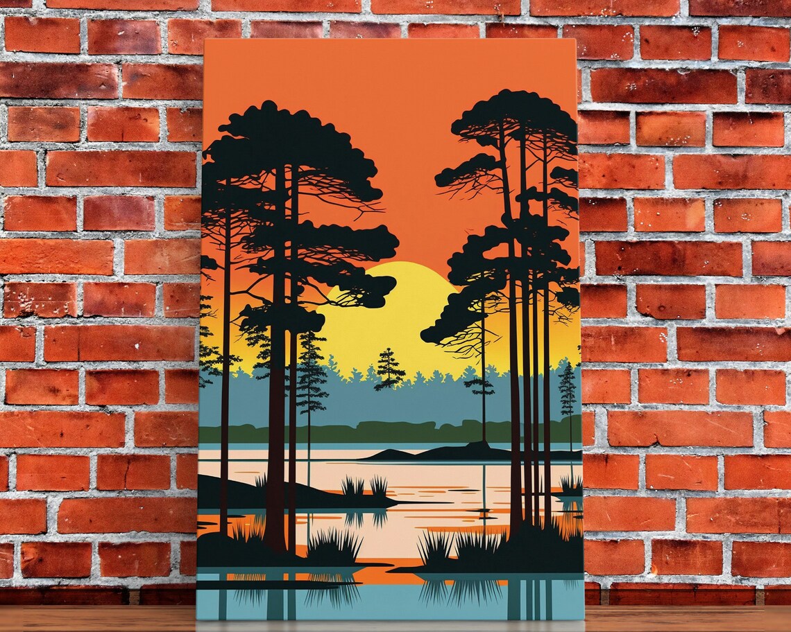 Florida Everglades Sunset Landscape Art Print - Image 4