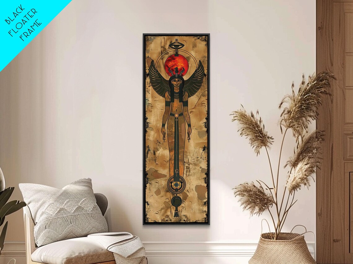 Goddess Isis Egyptian Art, Mid-Century Modern Art Print - Image 4