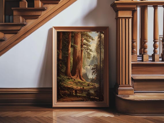 Redwoods Of California, Fantasy Forest Art Print