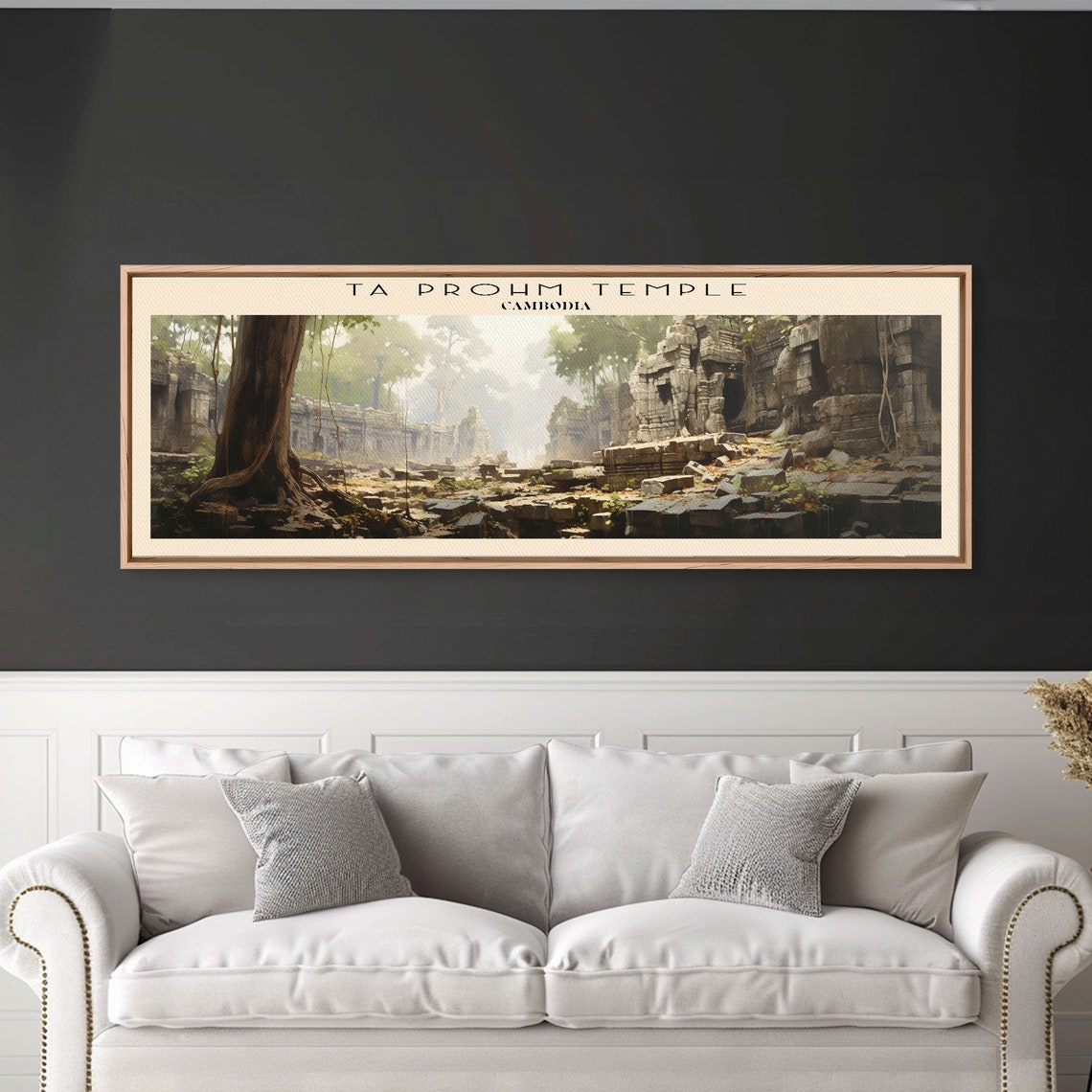 Ta Prohm Temple Cambodia Jungle Ruins Ancient Roots Travel Poster - Image 2