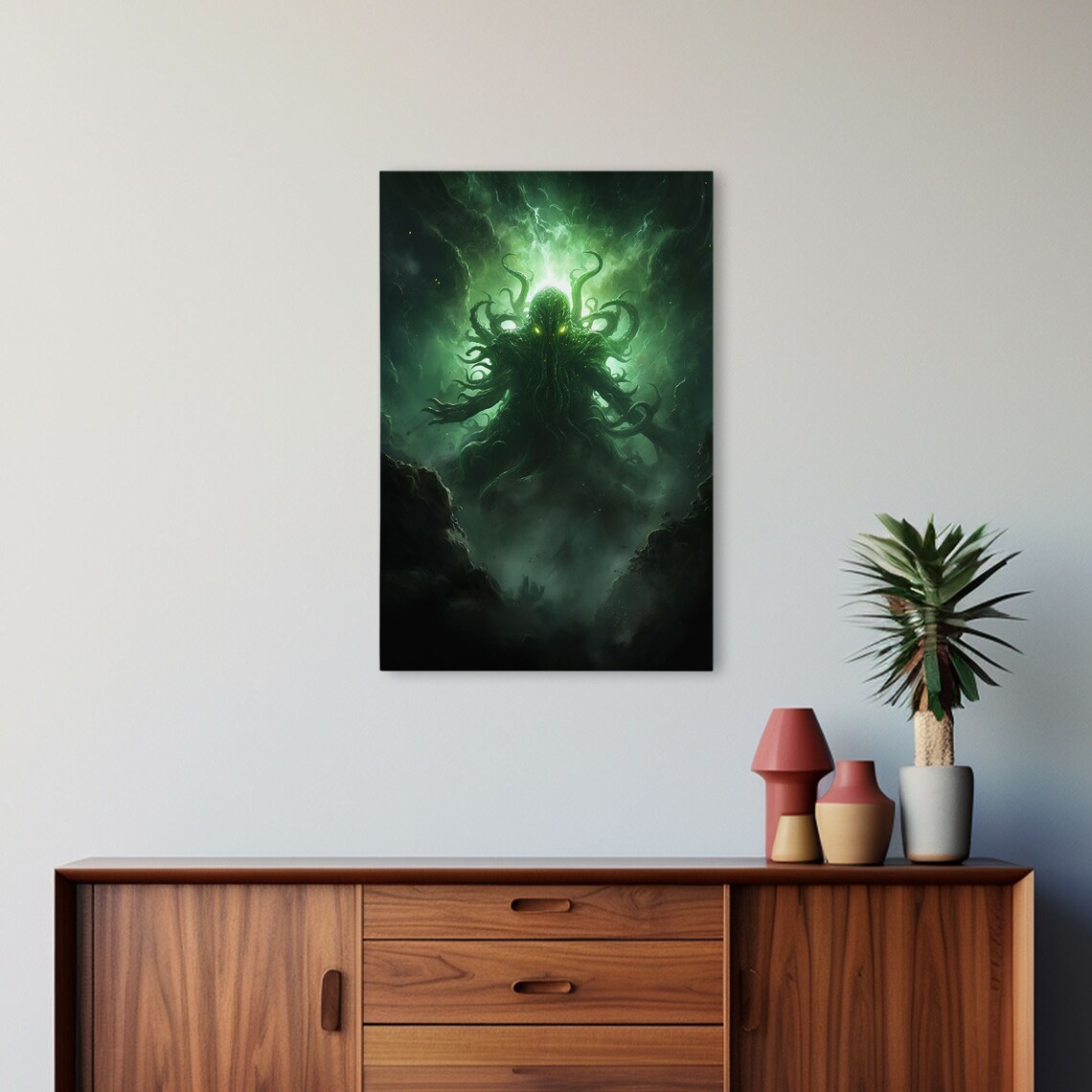 The Call Of Cthulhu Green Tentacled Monster Dark Fantasy Poster - Image 5
