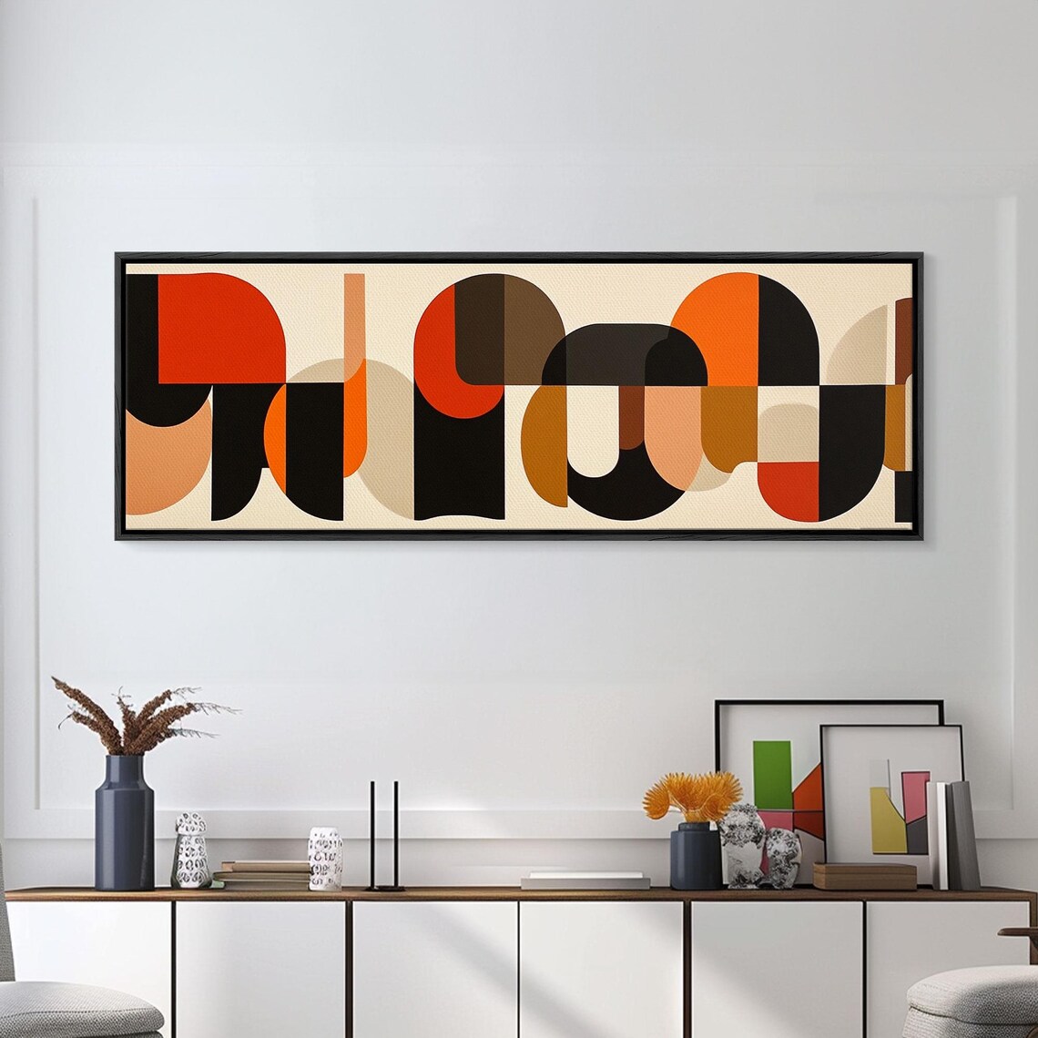 Mid-Century Modern Geometric Patterns, Wall Art - Image 5