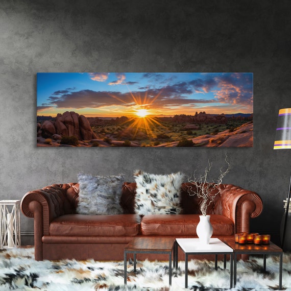 Photographic Panoramic Of Arches National Park Sunset Photography National Park Art Framed Print Landscape Photography