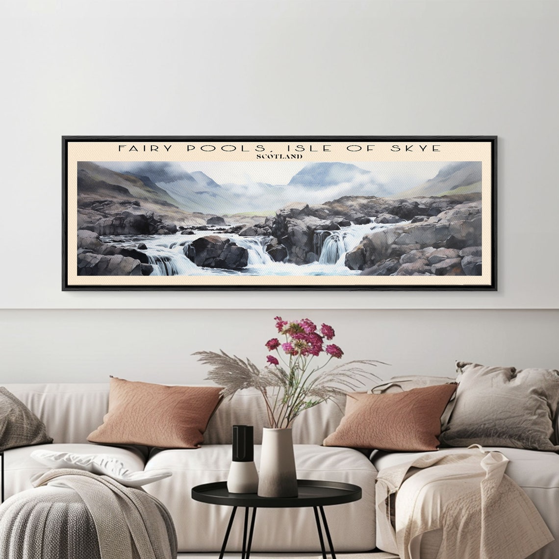 Fairy Pools Isle of Skye Scotland Misty Waterfall Stream Travel Poster - Image 5