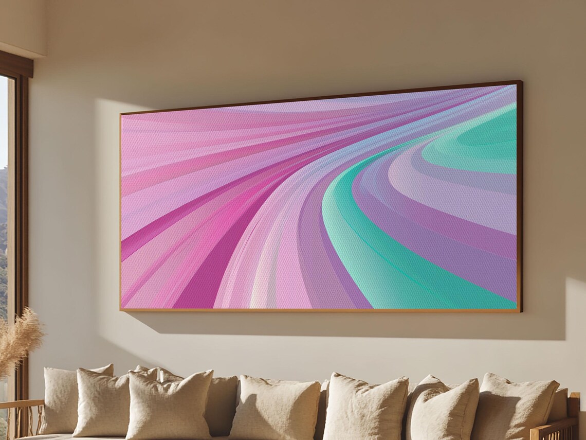 Mid Century Modern Pastel Colors Wall Art Print - Image 5