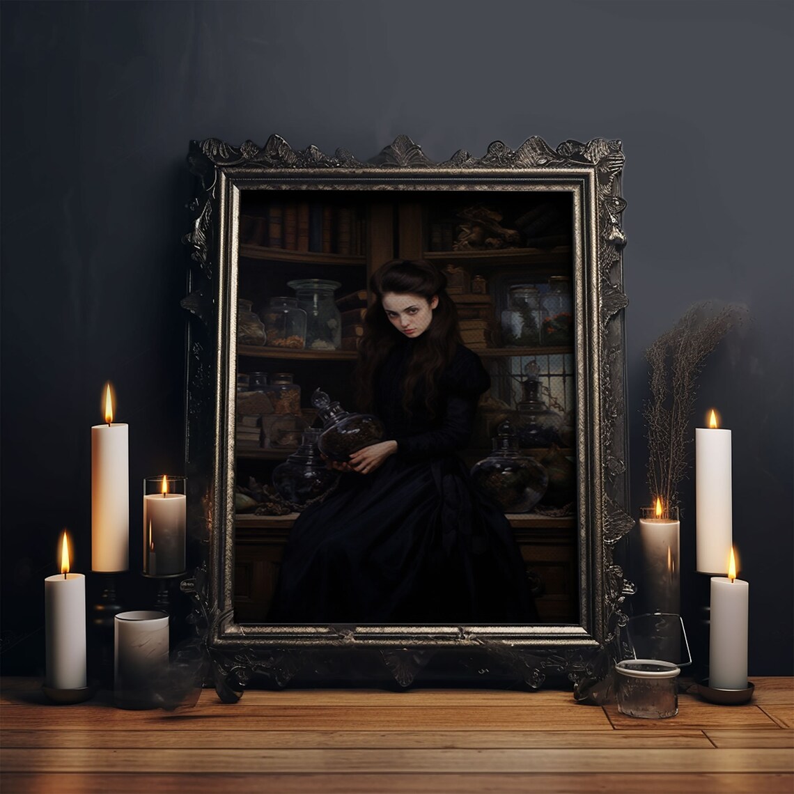 Alchemical Witch Potion Art Print, Dark Academia - Image 4