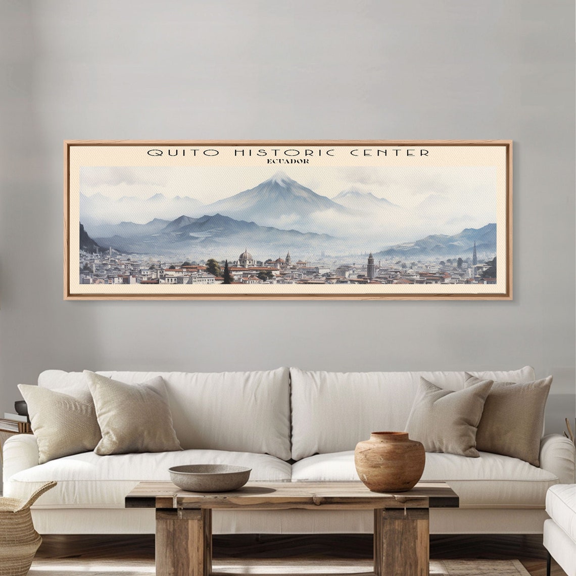 Quito Historic Center Ecuador Andes City Rooftops Panoramic Poster - Image 4