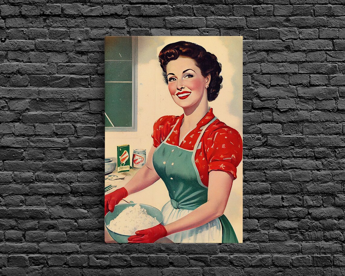 Retro 1950s Baking Advertisement, Kitchen Art Print - Image 6