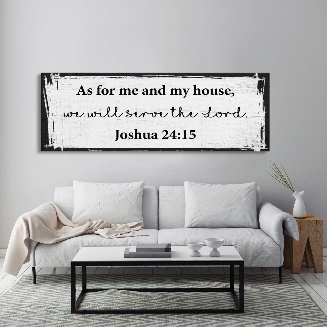 As For Me And My House, Joshua 24:15 Art Print