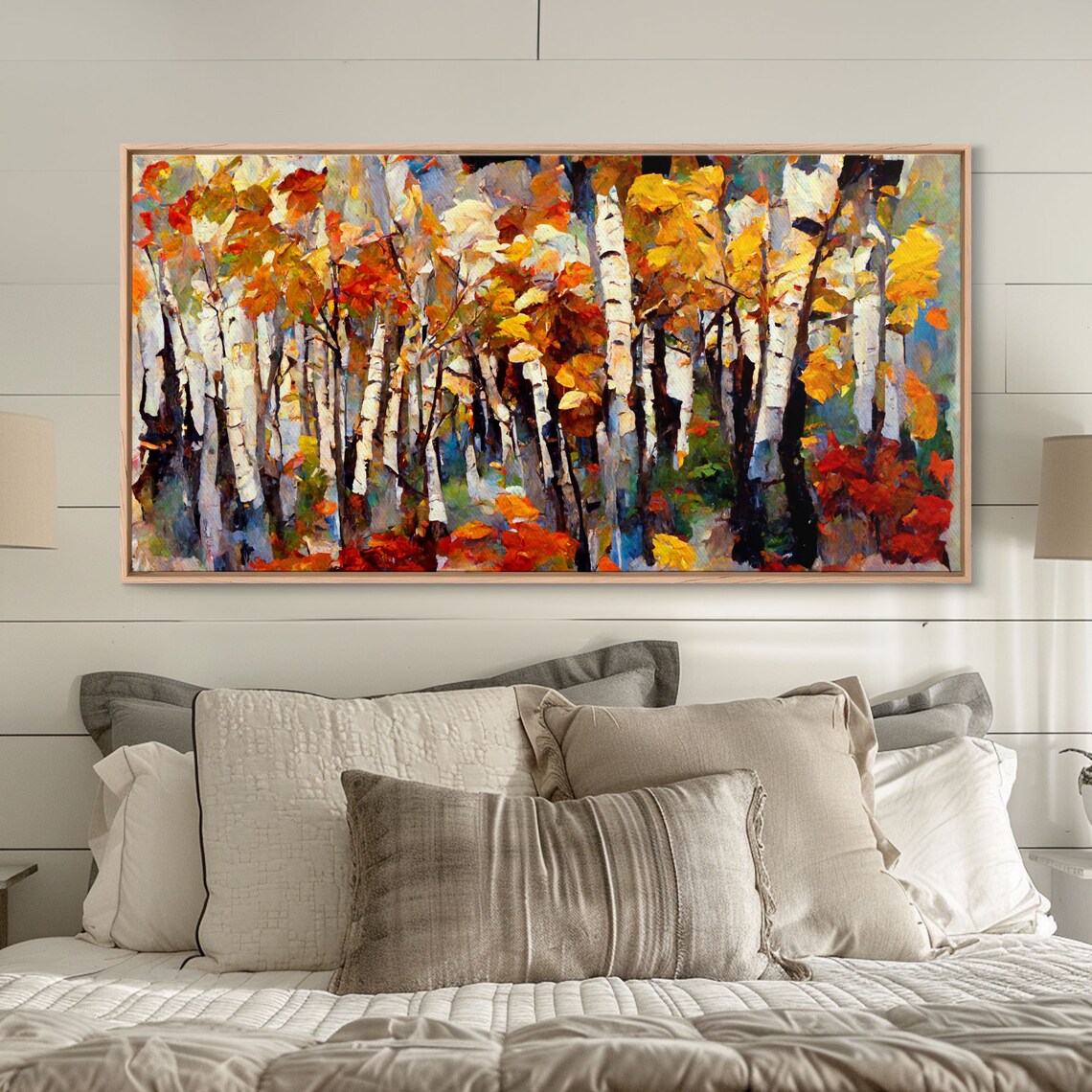 Birch Trees Print, Boho Autumn Forest Art Print - Image 4