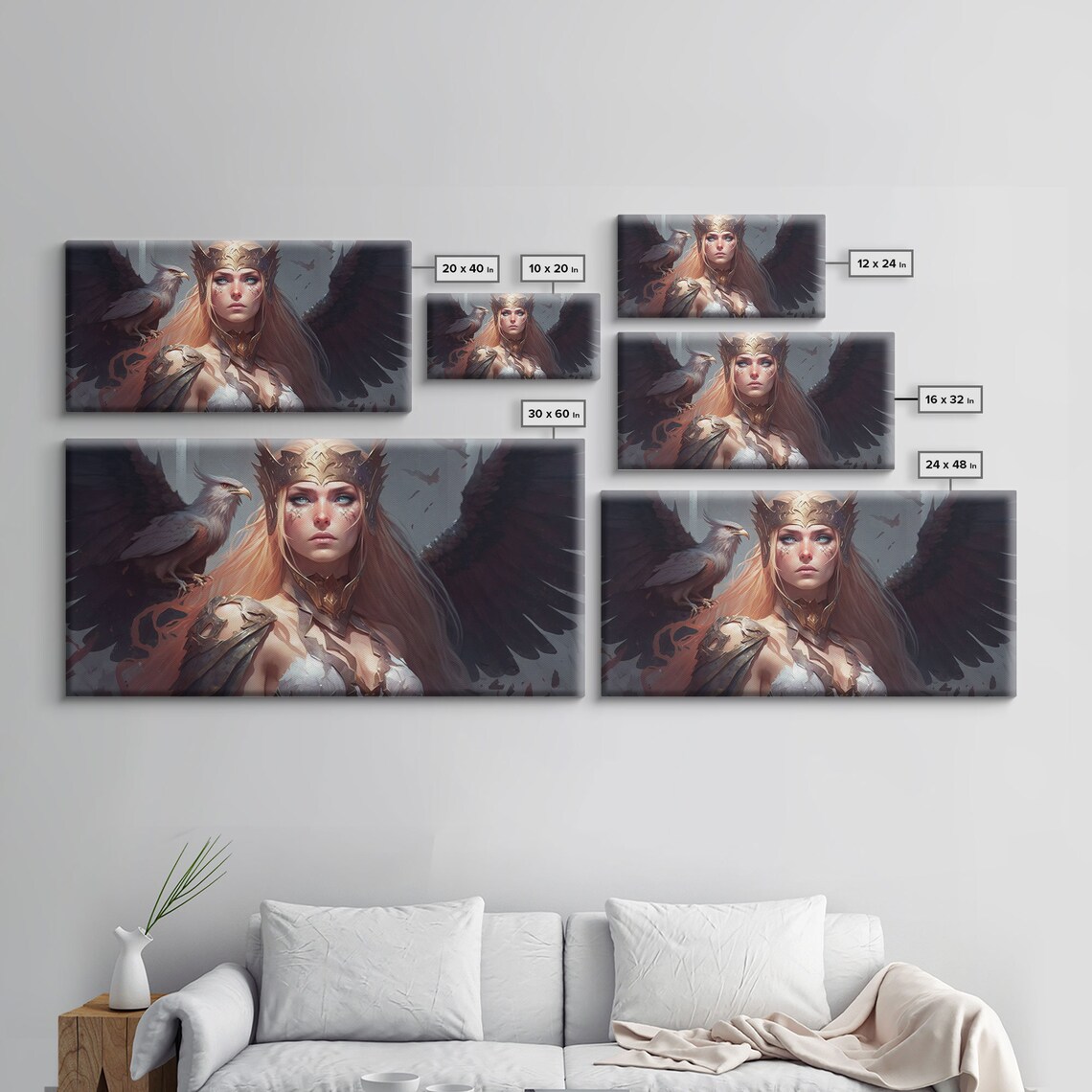 Lady Freya Norse Mythology Goddess of Love Art Print - Image 2