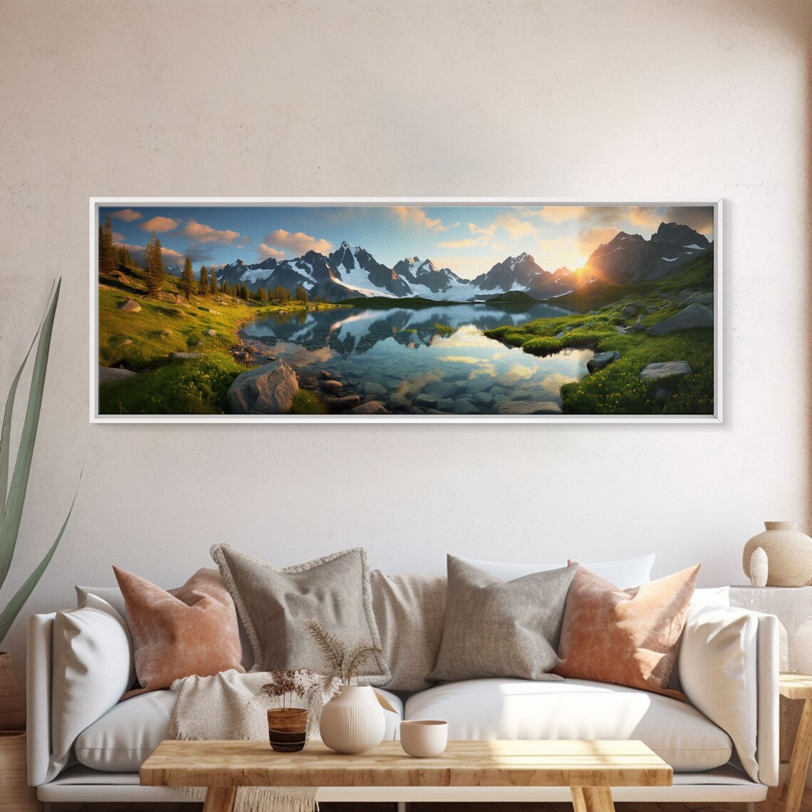 Swiss Alps, Switzerland Panoramic Landscape Print - Image 4