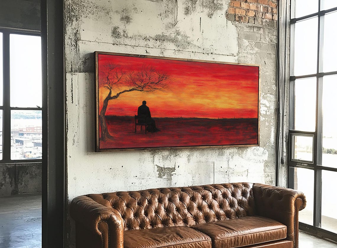 Despair Abstract Wall Art, Moody Decor - Image 6