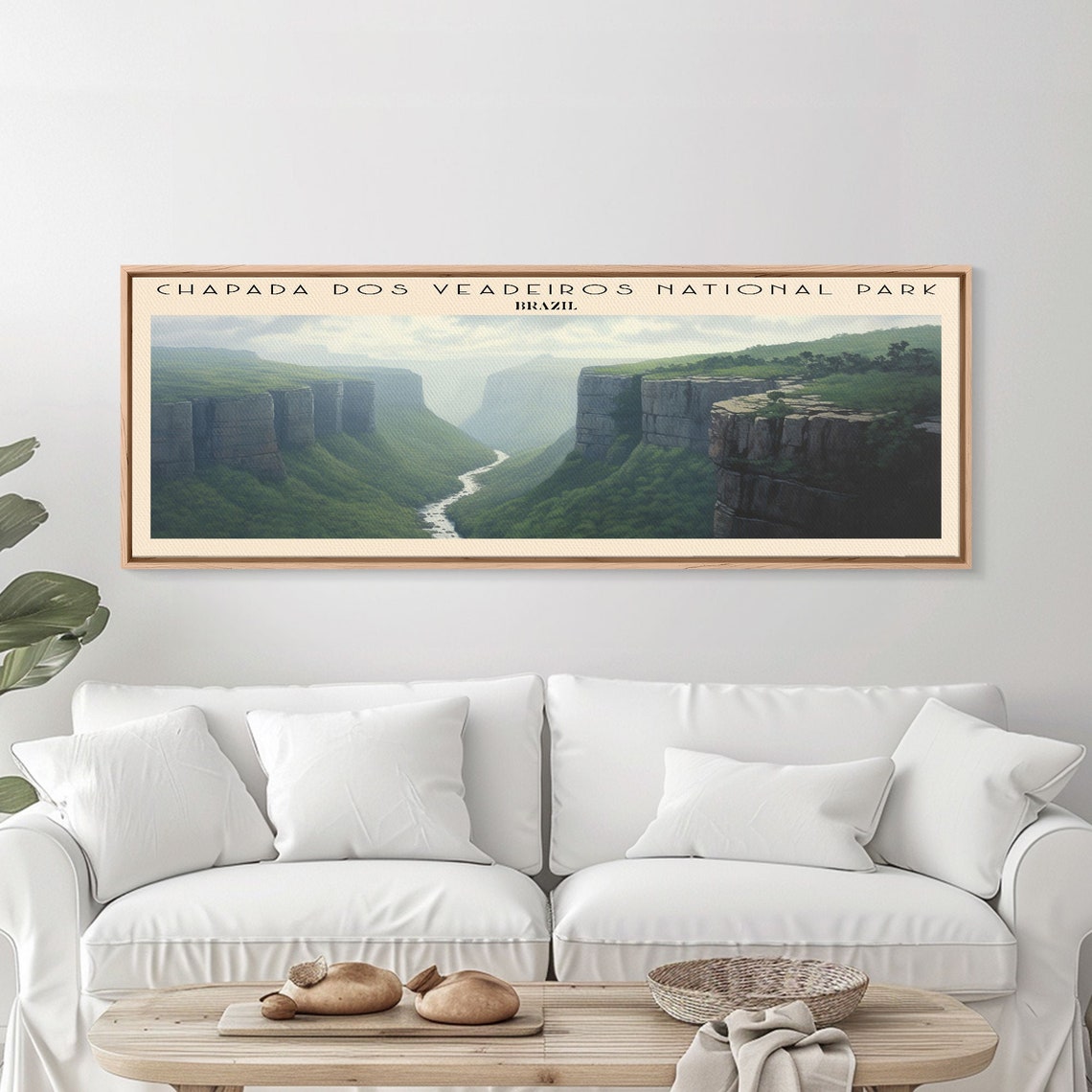 Chapada dos Veadeiros Brazil Green Canyon River Valley Travel Poster - Image 4