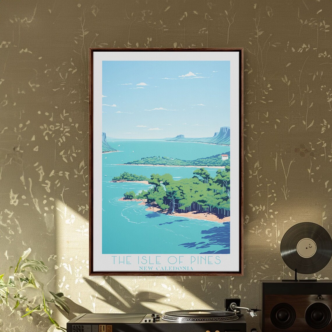 The Isle Of Pines New Caledonia Turquoise Lagoon Retro Travel Poster - Image 6