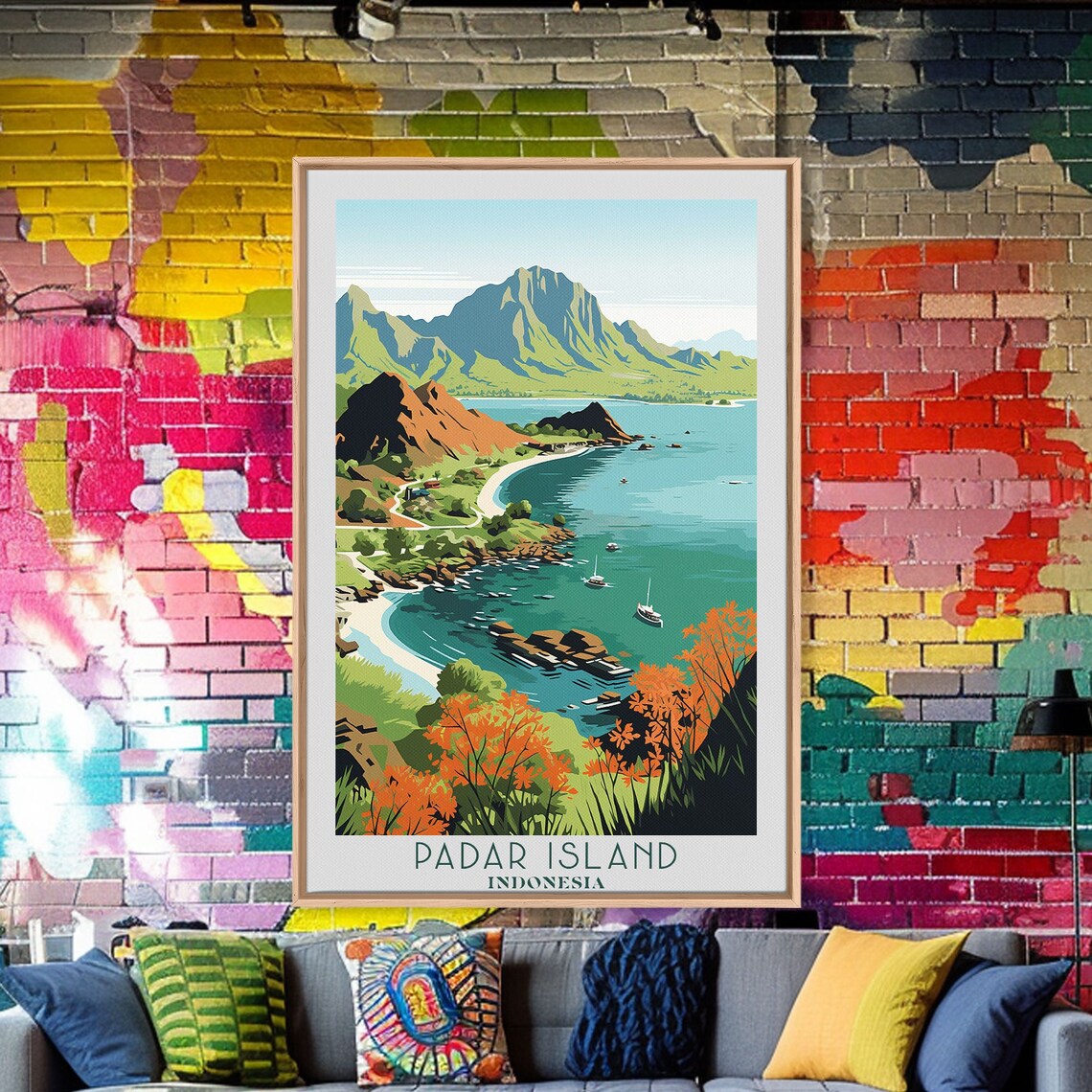 Padar Island Indonesia Travel Poster, Indonesia - Image 5