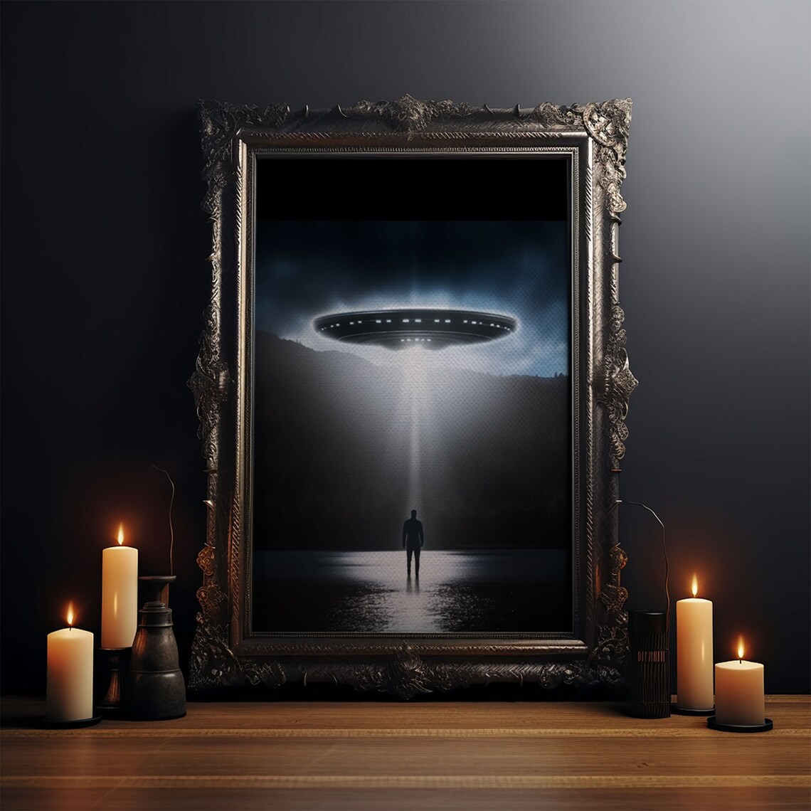 The Encounter, Sci-Fi UFO Photography Art Print - Image 3