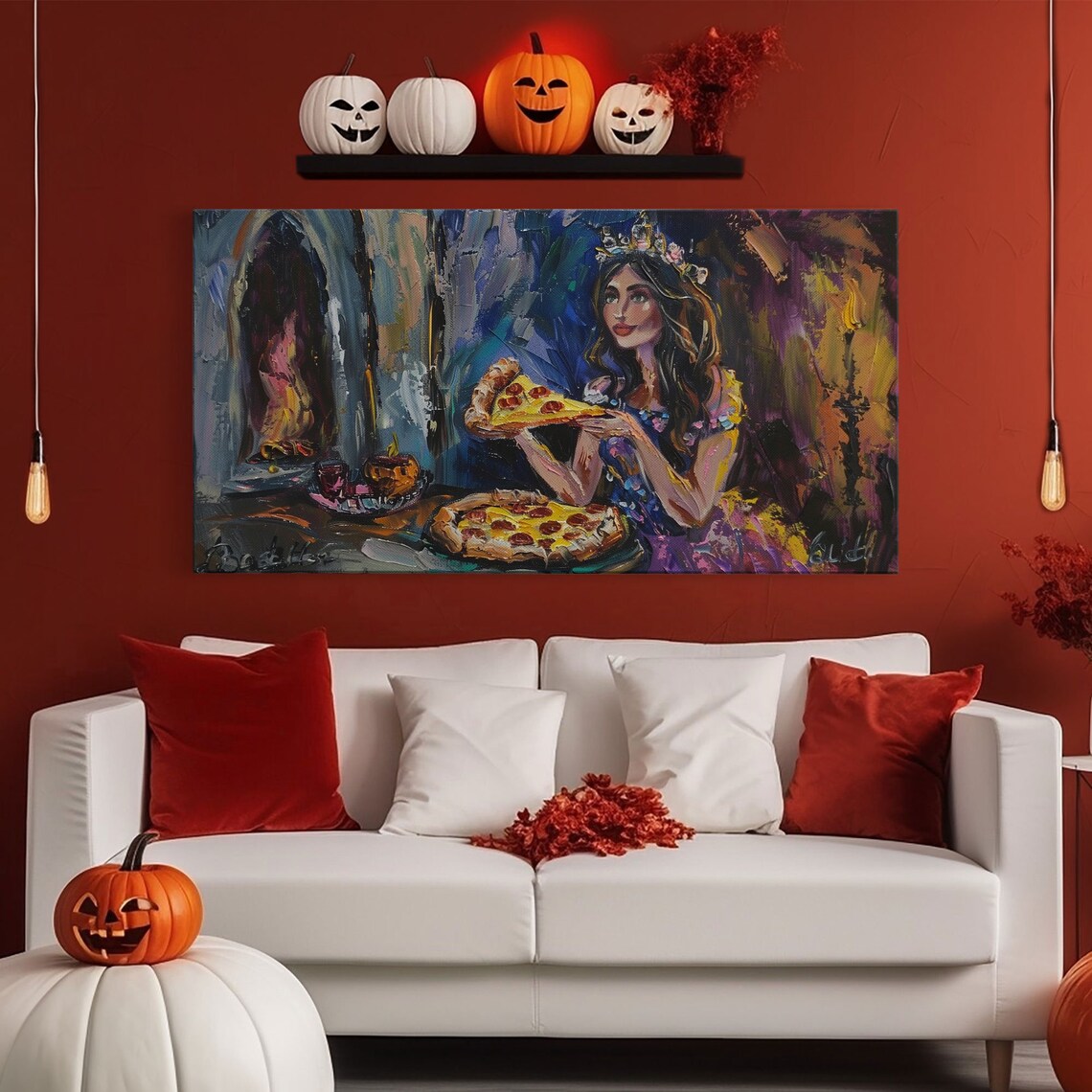 The Princess And The Pizza Framed Print Funny Decor Funny Art