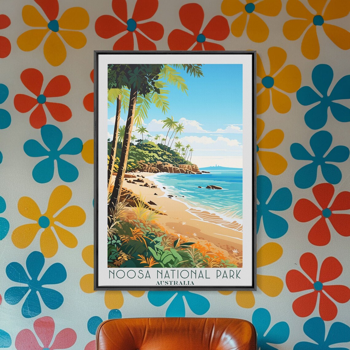 Noosa National Park Australia Palm Beach Turquoise Bay Travel Poster - Image 5