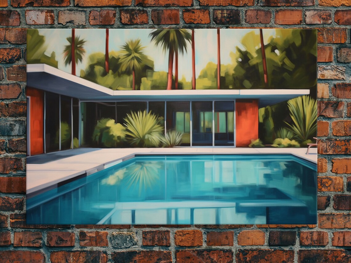 Mid-Century House Retro Architecture Art Print - Image 6