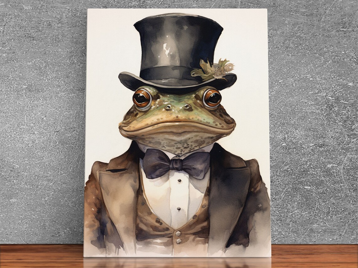 Toad Victorian Portrait, Vintage Style Art Print - Image 4