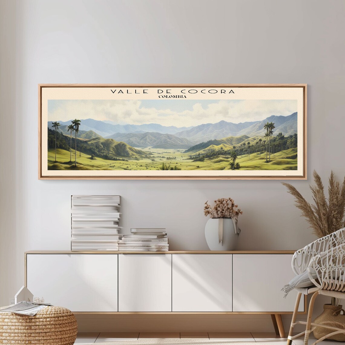 Valle De Cocora Colombia Travel Poster, Panoramic View - Image 6