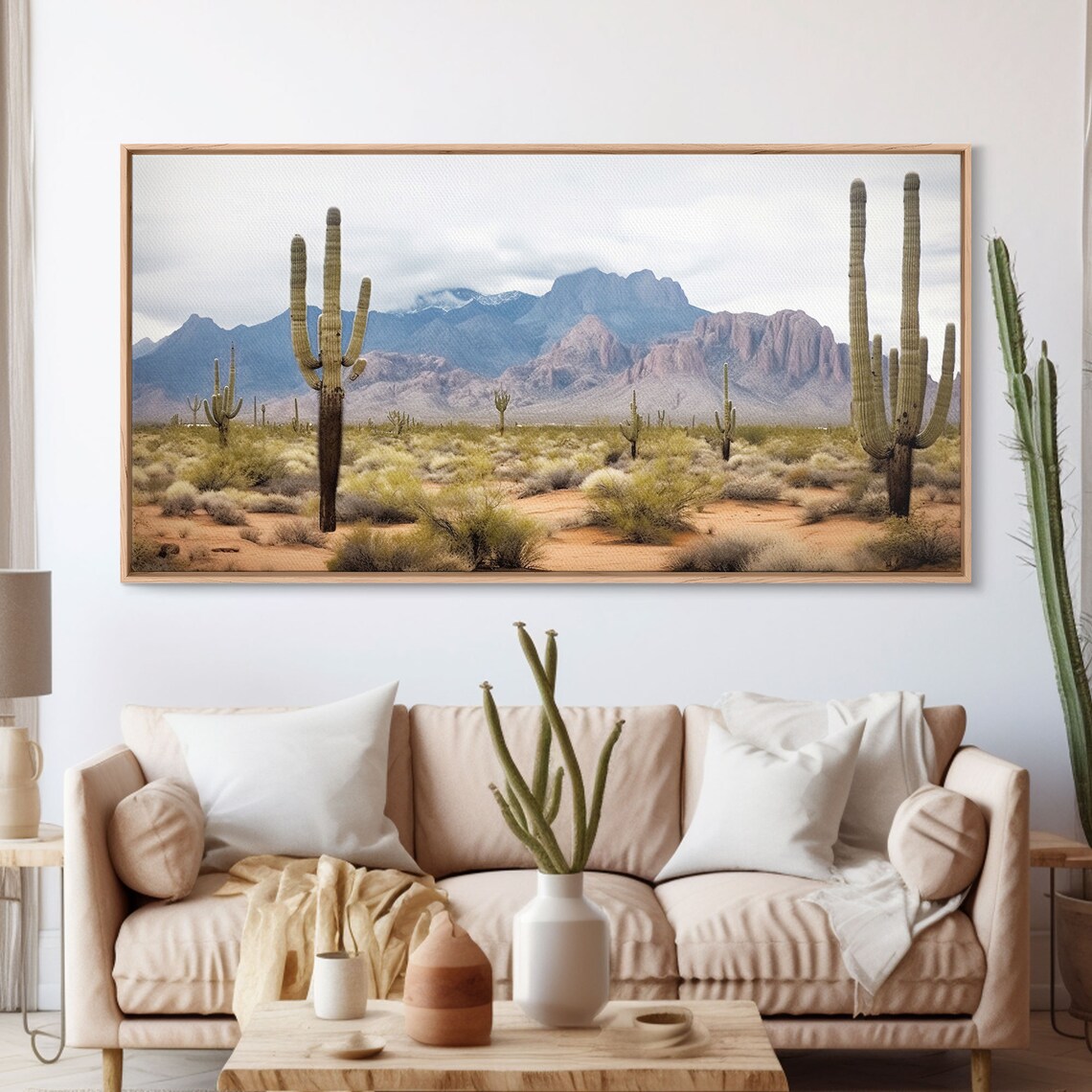 Desert Cactus Wall Art Print, Southwestern Decor - Image 3