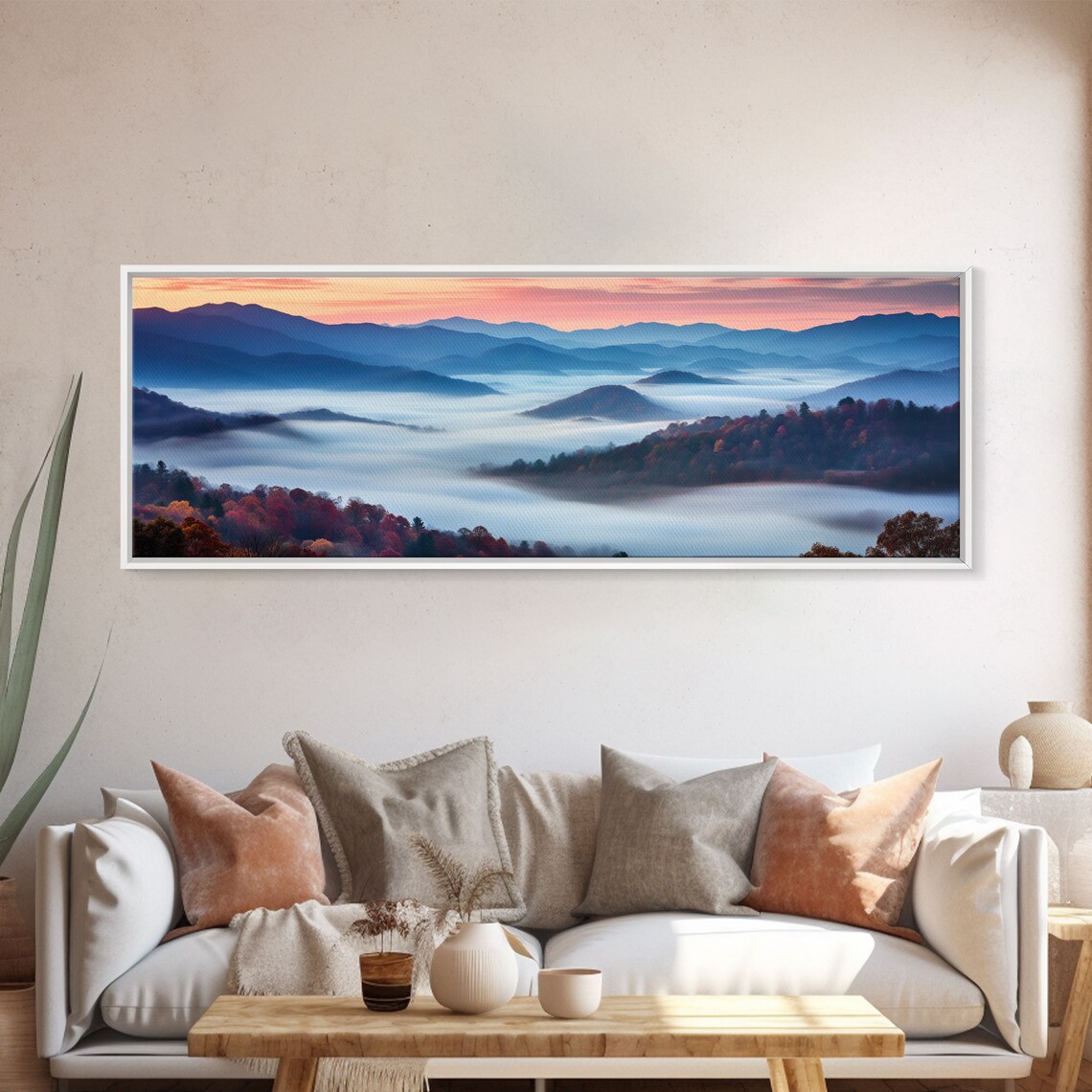 Blue Ridge Mountains Panoramic Art Print, Boho Decor - Image 4