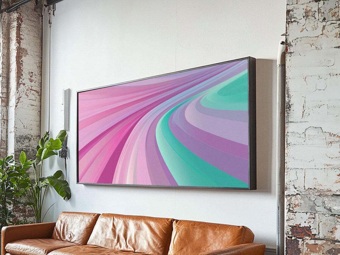Mid Century Modern Pastel Colors Wall Art Print - Image 6