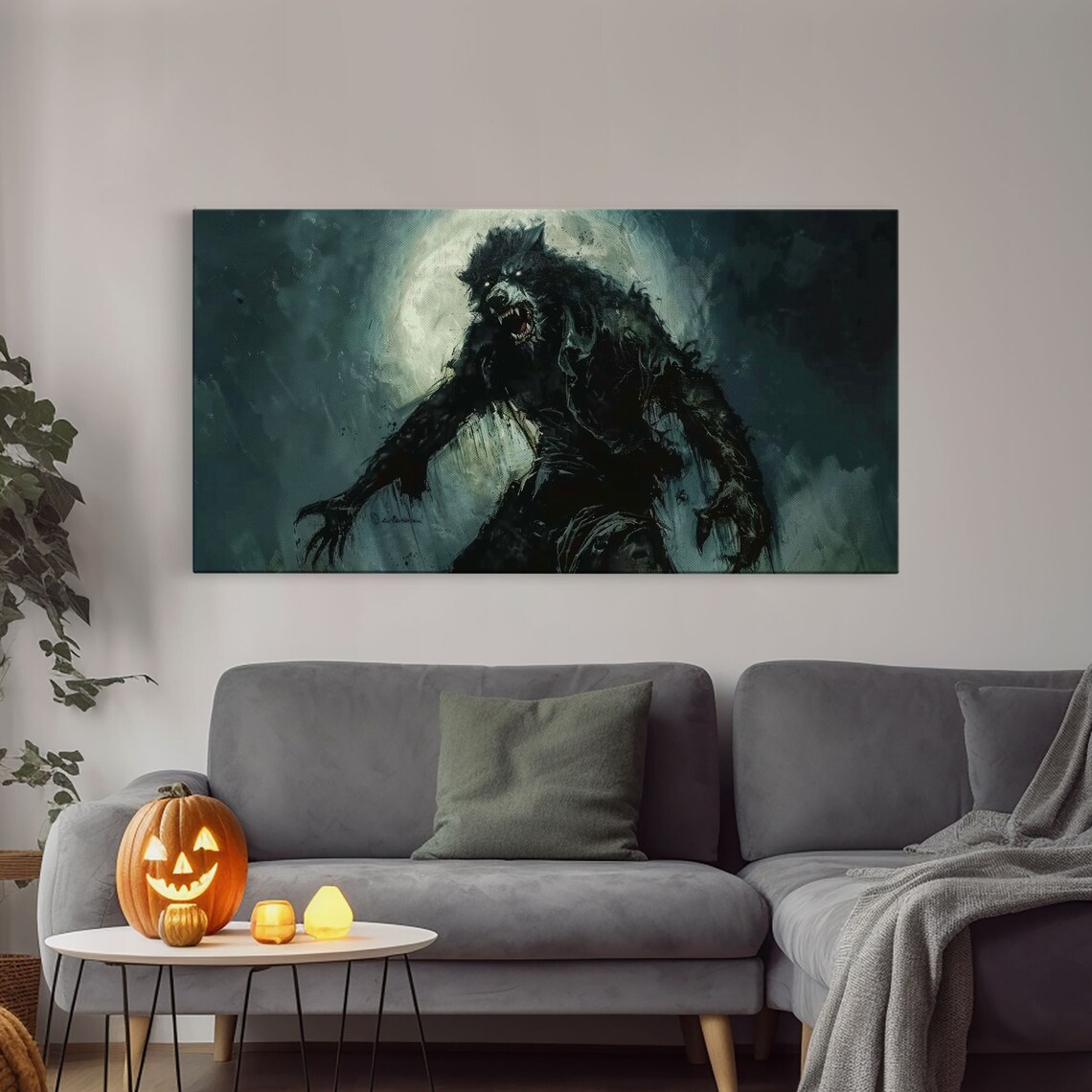 There Werewolf, Dark Academia Victorian Art Print - Image 4