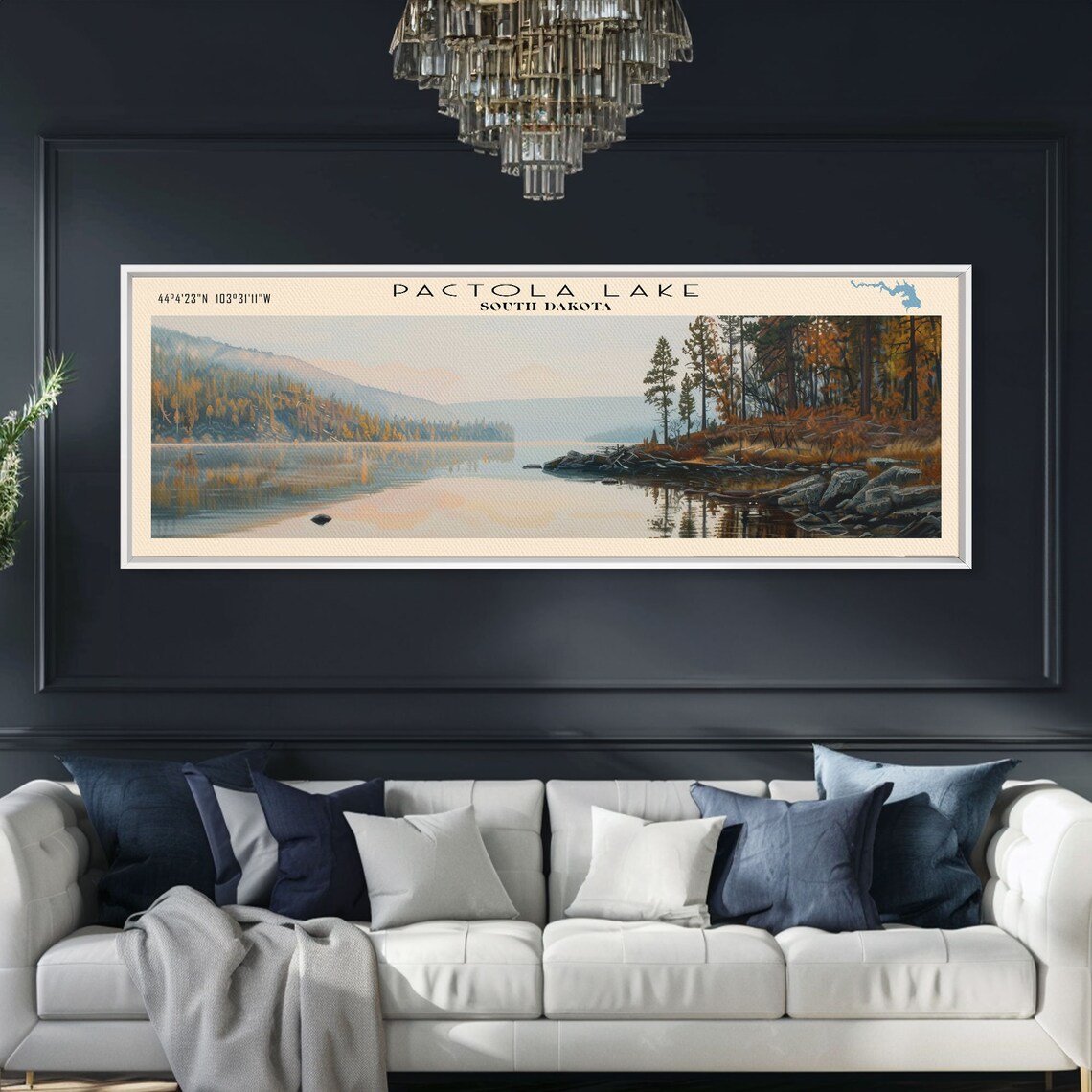 Pactola Lake South Dakota Panoramic Travel Poster - Image 2