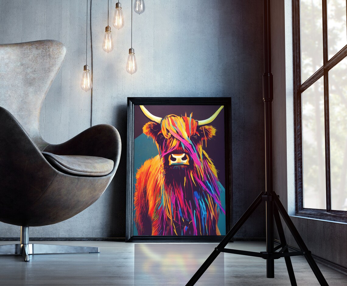 Highland Cow Scotland, Farmhouse Fine Art Print