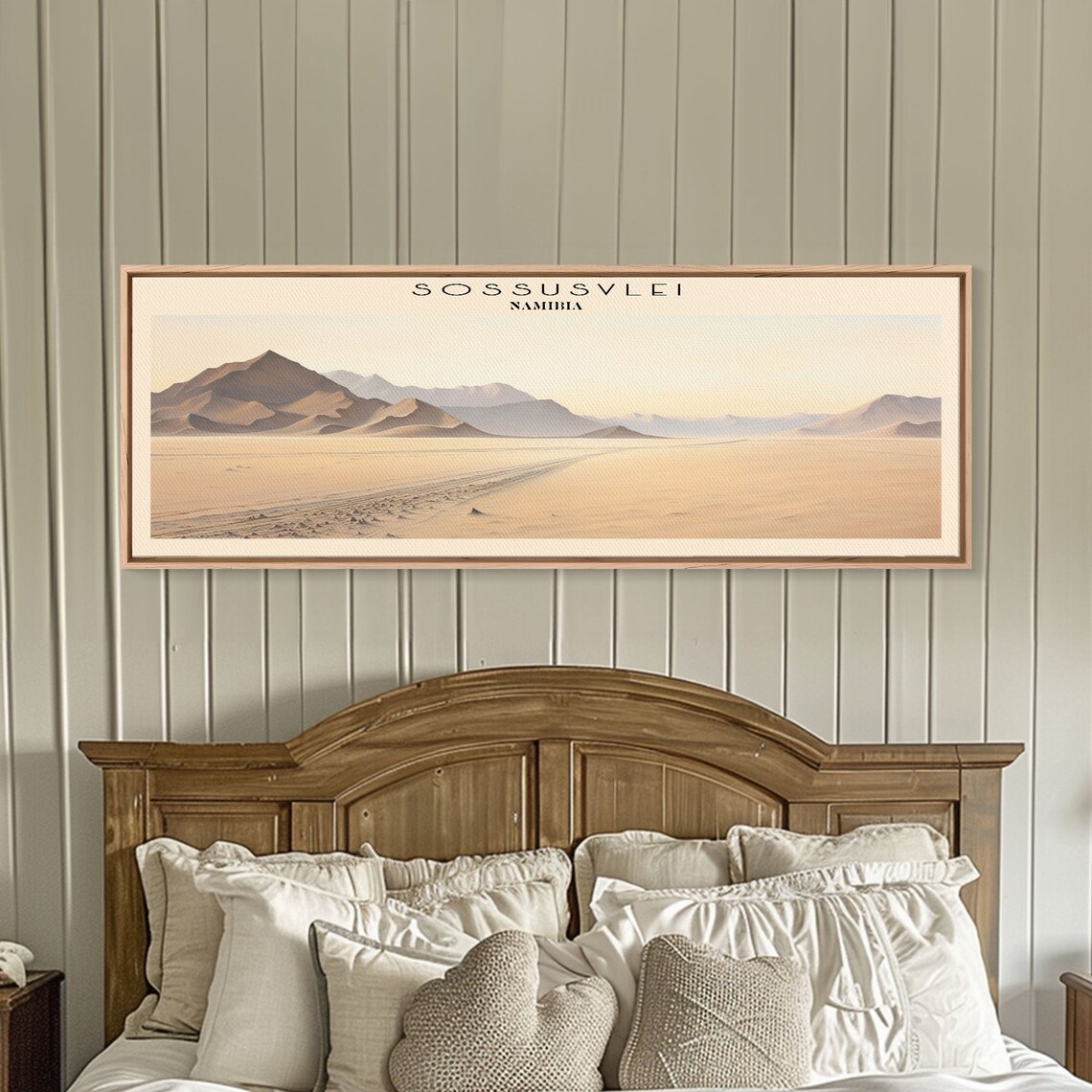 Sossusvlei Namibia Art Framed Print Travel Poster Panoramic Wall Art Home Decor Gift For Travel Lover Wall Hanging - Image 4