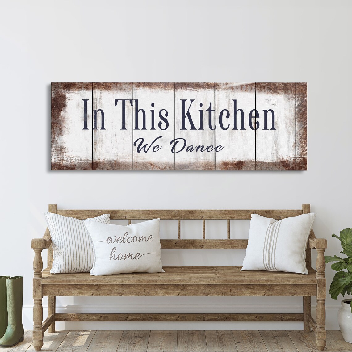 In This Kitchen We Dance Sign, Modern Farmhouse Wall Art - Image 2