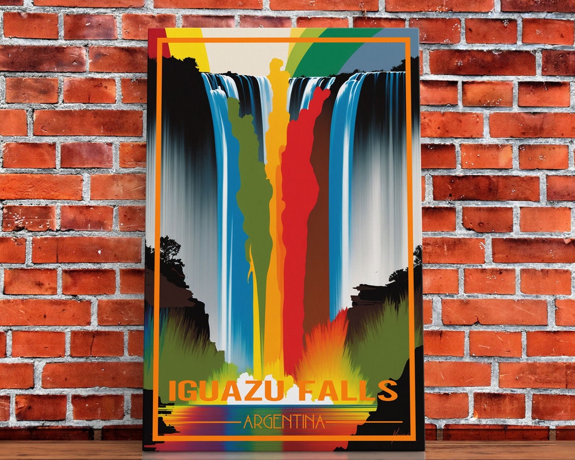 Iguazu Falls Wall Art Argentina Poster North America Wall Art Travel Wall Print Travel Poster Travel Wall Art Wall Print - Image 5