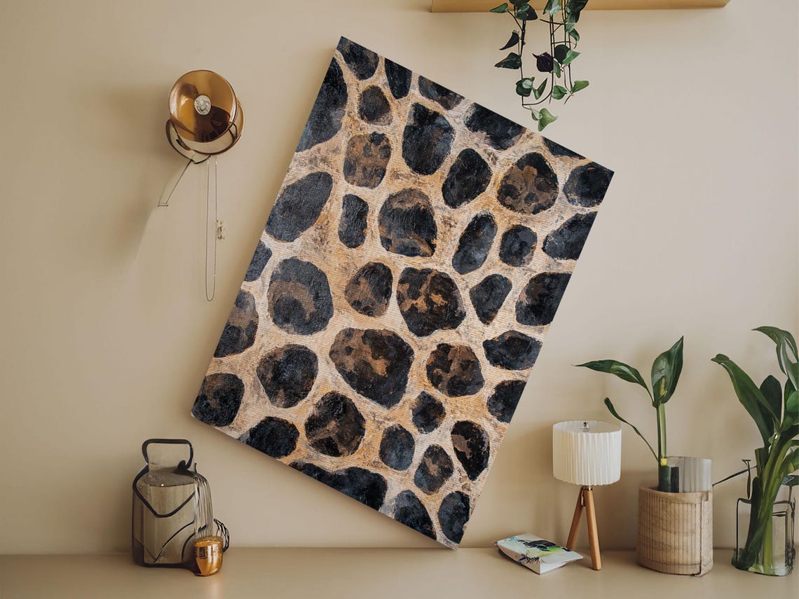 Rustic Stone Texture Print Earthy Wall Art Farmhouse Decor Bedroom Art Vertical Rustic Art Skinny Wall Art - Image 5