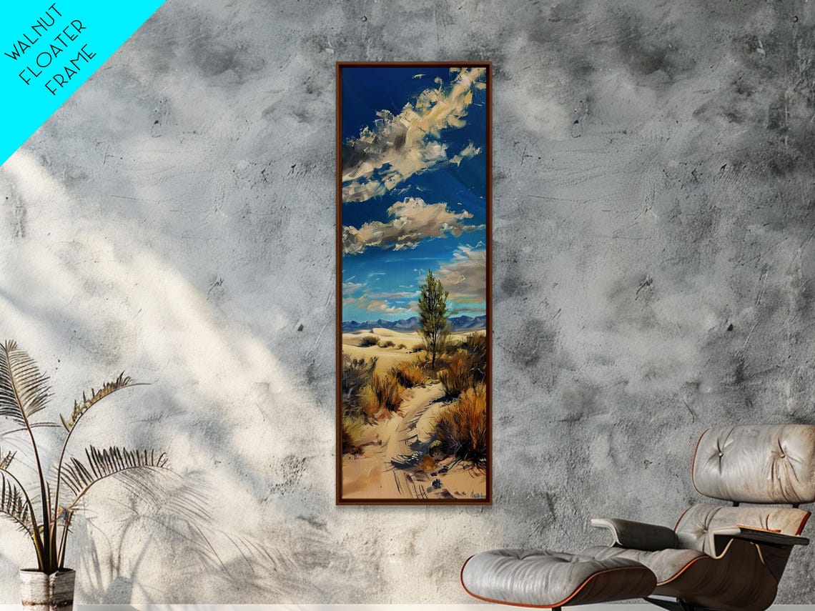 Lone Pine Tree In Western Desert Valley With Mountains Big Sky Poster - Image 3