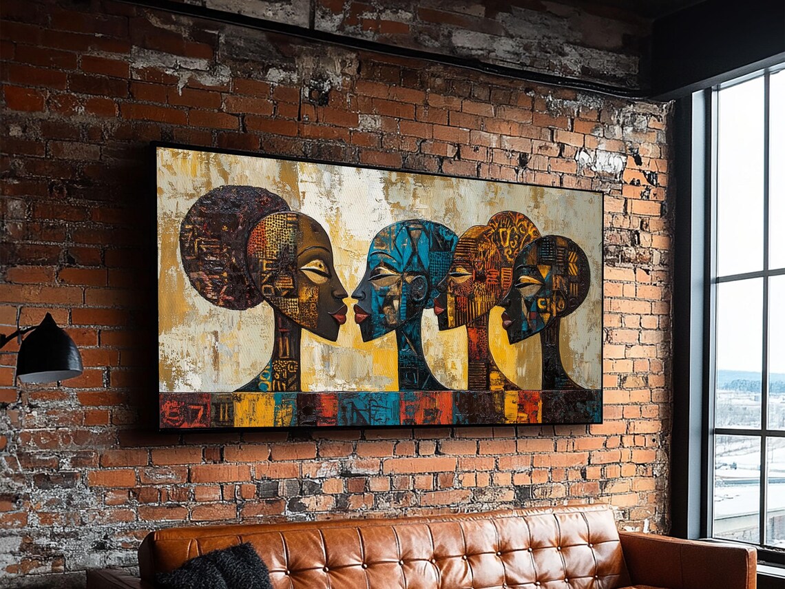 Afrocentric Geometric Art Print, African Wall Decor - Image 5