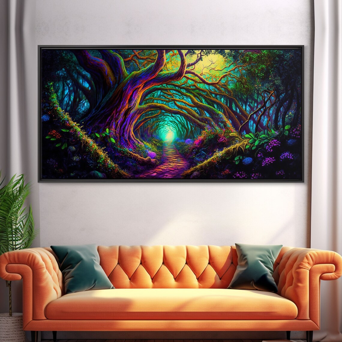 Fantasy Wall Art Print, Magical Forest Landscape - Image 6